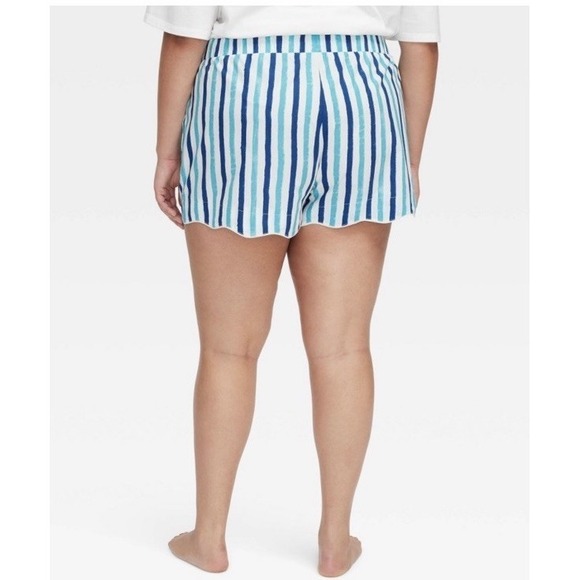 Roller Rabbit x Target Women's Poplin Boxer Pajama Shorts Size XXL NWT Blue - Picture 4 of 4